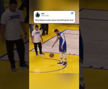 Steph casually found a dead spot on the court 😯 | #shorts
