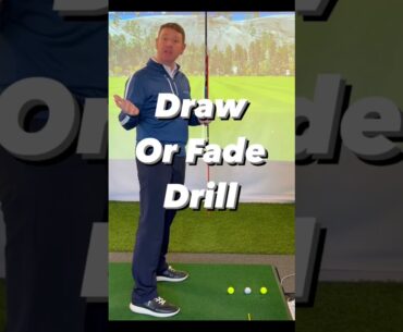 DRAW or FADE Shots - 3 ball DRILL