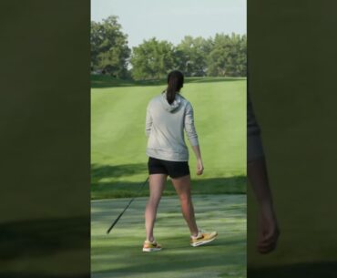Caitlin Clark's opening tee shot at the John Deere Classic 🏌️‍♀️ (via pgatour/IG) #shorts