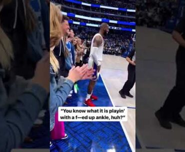 This courtside conversation between LeBron James and Patrick Mahomes 👀