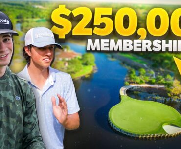 What Does a $250,000 Golf Membership Look Like? | Exclusive Florida Course