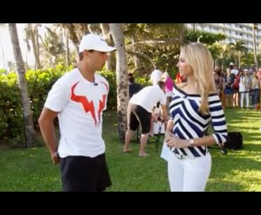 Rafael Nadal con Inés Sainz