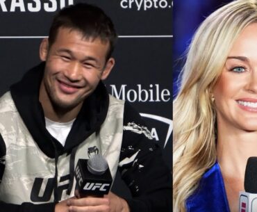 Shavkat Rakhmonov hilarious reaction to Laura Sanko Praise