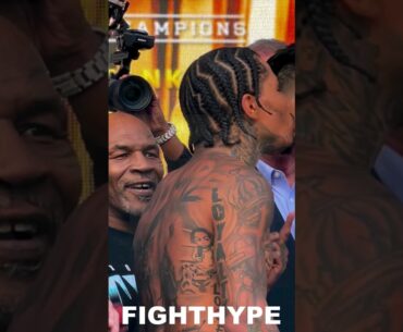 MIKE TYSON SMILES AT GERVONTA DAVIS PUSHING RYAN GARCIA & GOING AT IT WITH BERNARD HOPKINS