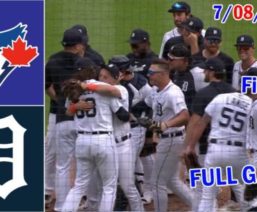 Detroit Tigers vs Toronto Blue Jays [FULL GAME] July 08, 2023 | MLB Highlights | MLB season 2023