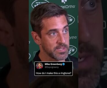 'Not just the Mike Greenberg's of the world' 🤣 Aaron Rodgers gave Greeny a new potential ringtone ✈️