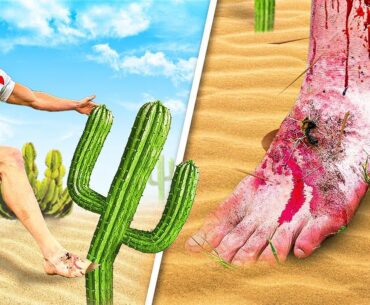 Kicking a CACTUS so Nobody else has to *FEET DESTROYED*