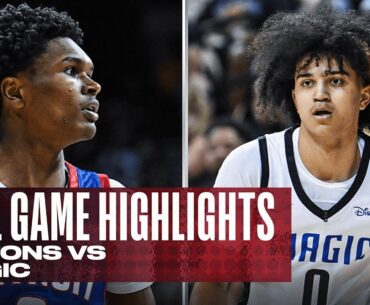 PISTONS vs MAGIC | NBA SUMMER LEAGUE | FULL GAME HIGHLIGHTS
