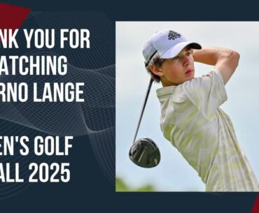 Marno Lange - USA University Men's Golf Recruit, Fall 2025, Freshman