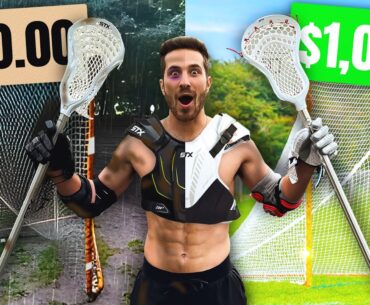 I Tried the CHEAPEST vs MOST Expensive Lacrosse Gear!