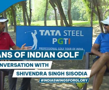 Shivendra Singh Sisodia learned golf from watching golfers play at the Hindon Air Force golf course
