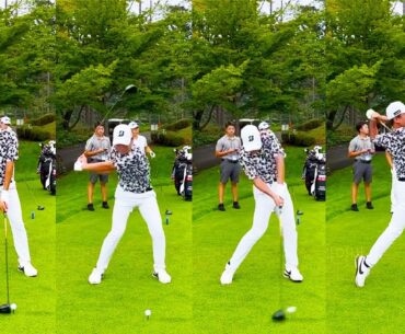 Taisei Shimizu 清水大成 プロゴルファー DRIVER SHOT SLOW MOTION !!!