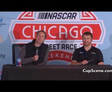 NASCAR Chicago Street Race June 2023: Brad Keselowski, Chris Buescher pre-race