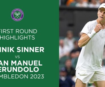 Sinner's Dominant Win | Jannik Sinner vs Juan Manuel Cerundolo | Match Highlights | Wimbledon 2023