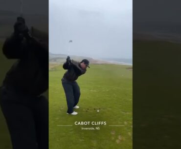 When you finally make it out to Cabot Cliffs but it’s 75mph winds 💀 (via evantyros IG)