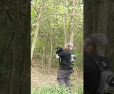Eagle McMahon’s Grenade Hits Camera Man During Open at Austin. #discgolf #dgpt #shorts