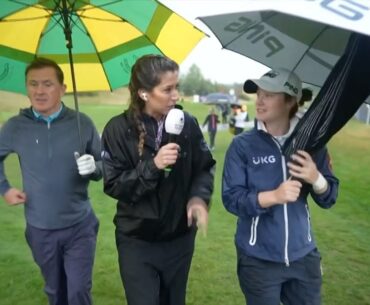 Sir AP McCoy and Leona Maguire talk tactics at the Aramco Team Series - London