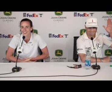 Zach Johnson and Caitlin Clark · Press Conference · 2023 John Deere Classic · PGA Tour