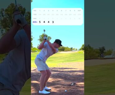 ASU's D1 Golf Course!? Front 9 - Arizona Golf with Punched Greens is hard :( PART 1 #golf #shorts