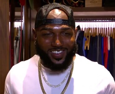 Marcell Ozuna gives Michael Harris II important pep talk