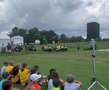 PGA TOUR pro Wesley Bryan runs the John Deere Classic Youth Clinic