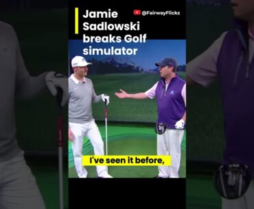🤯Long Drive Champ Breaks Simulator #golf
