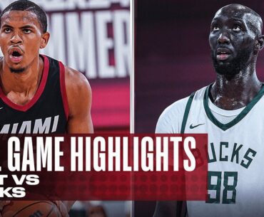 HEAT vs BUCKS | NBA SUMMER LEAGUE | FULL GAME HIGHLIGHTS