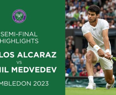 Carlos Alcaraz vs Daniil Medvedev: Semi-Finals Highlights | Wimbledon 2022