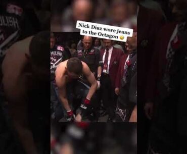 When Nick Diaz wore JEANS in the Octagon 😂 #shorts