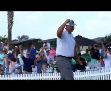 Dad powers responsible for aging golf pro's success
