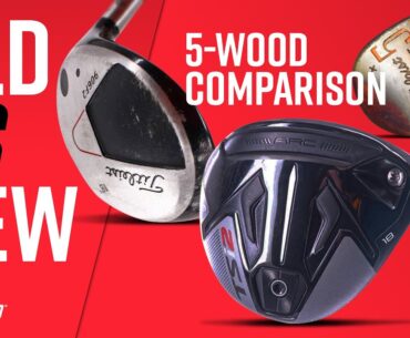 OLD vs NEW Golf Clubs | 5-woods: 1975 Acushnet, 906F2, TSi2
