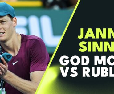 Jannik Sinner GOD MODE Against Andrey Rublev | Miami 2023