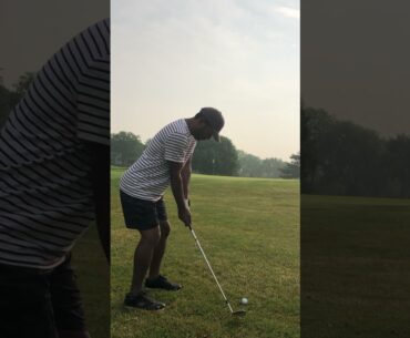 Pls Subscribe: Saved my Par in 195Y Par3 with bad Tshot #golf #golfer #upanddown #par #iron