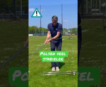 Chip altijd in de juiste richting #golfschoolgeldrop #golf