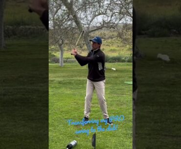 The sling phase of the golf motion! Transferring with the PRO to the golf club!