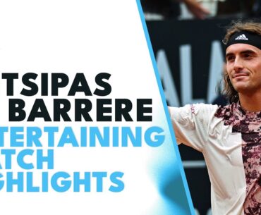 Stefanos Tsitsipas vs Gregoire Barrere Entertaining Match Highlights | Halle 2023