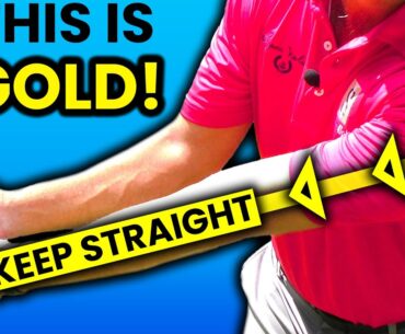 Keep Your ARMS STRAIGHT to Hit Perfect Golf Shots Every Time (Yes, It's THAT Good!)