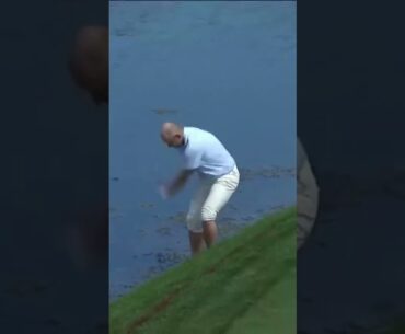Harry Hall gets a little soggy at The Honda Classic