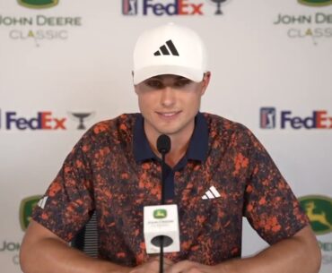 Ludvig Aberg Tuesday Press Conference 2023 John Deere Classic