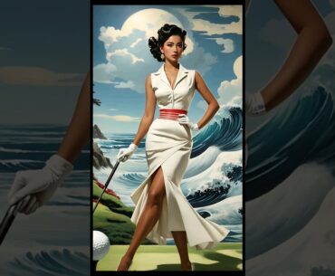 The Galaxy's Front 9: A Fascinating 55-Second Odyssey! Ai-Crafted Golf Artwork Tech Meld