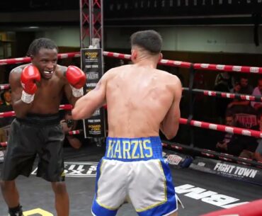 Harry Karzis vs Darryl Tapfuma (Full Fight) - Fight Town York Hall - Neilson Boxing - 1st July
