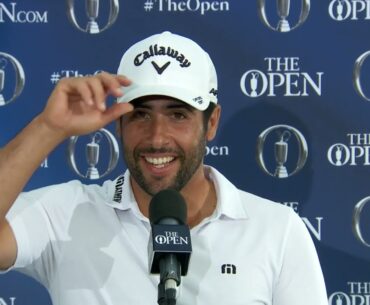 Adrián Otaegui Entrevista Jueves Día 1 2023 The Open Championship © The Open