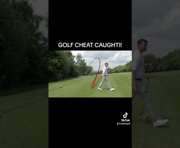 GOLF CHEAT CAUGHT ON CAMERA