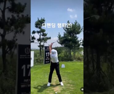 제자인 배용준프로 스윙 #배용준 #아이언샷 #골프스윙