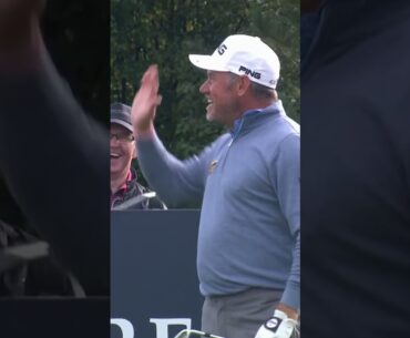 Lee Westwood with a brilliant hole in one at the #dunhilllinks