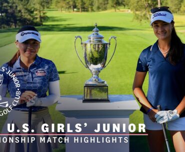 2023 U.S. Girls' Junior Final Highlights: Kiara Romero vs Rianne Malixi | Every Televised Shot