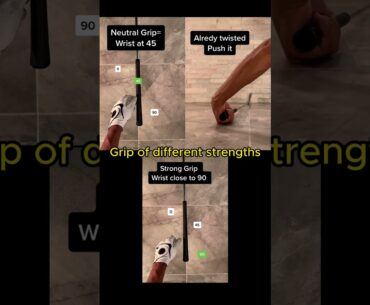 3 grip positions #golf #golfswing #golfgrip #golfer