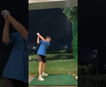 Swing easy for stable tempo 🏌️‍♂️#shorts #golf