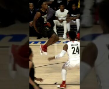 Collin Sexton behind the back alley oop to Kevin Knox in Front of Dwyane Wade