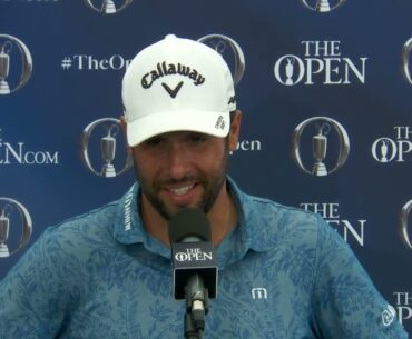 Adrián Otaegui Entrevista Viernes Día 2 2023 The Open Championship © The Open